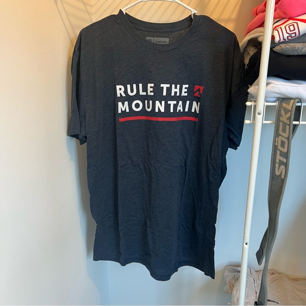 Marker Dark Gray 'Rule the Mountain' Tee